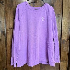 Peloton Purple Crewneck fleece lined sweatshirt women’s XL casual athleisure